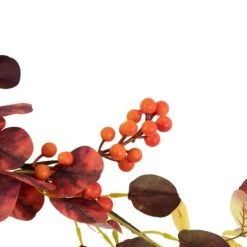 Northlight 5ft. Berries & Maple Leaves Artificial Fall Harvest Garland -Northlight D736691S 2