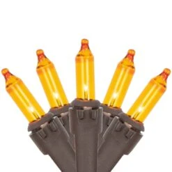 Northlight 100ct. Amber Mini Fall Harvest Lights -Northlight D736694S 1 1
