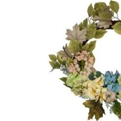 Northlight 22" Green & Blue Floral & Gourds Thanksgiving Artificial Wreath -Northlight D736698S 3