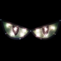 Northlight 20" Lighted Green Eyes Halloween Window Silhouette Decoration -Northlight D736706S 2