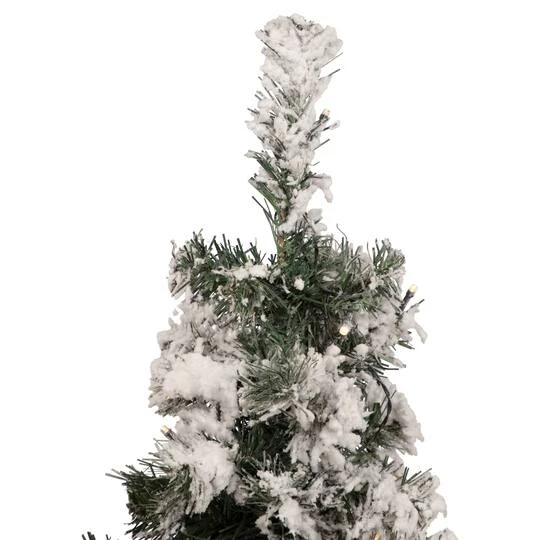 Northlight 2ft. Pre-Lit Flocked Bristol Pine Artificial Christmas Tree, Warm Clear LED Lights 8 Northlight 2ft. Pre-Lit Flocked Bristol Pine Artificial Christmas Tree, Warm Clear LED Lights - Image 6