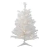 Northlight 3ft. Pre-Lit White Pine Artificial Christmas Tree, Clear LED Lights