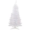 Northlight 4ft. Pre-Lit White Woodbury Pine Slim Artificial Christmas Tree, Pink Lights 2 Northlight 4ft. Pre-Lit White Woodbury Pine Slim Artificial Christmas Tree, Pink Lights -Northlight D755825S 1