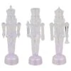 Northlight 7.5" LED Icy Crystal Nutcracker Christmas Figurine Set