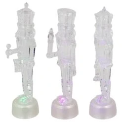 Northlight 7.5" LED Icy Crystal Nutcracker Christmas Figurine Set -Northlight D755909S 5