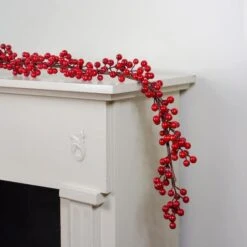 Northlight 5ft. Artificial Christmas Red Berry Twig Garland -Northlight D755974S 2