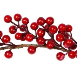 Northlight 5ft. Artificial Christmas Red Berry Twig Garland