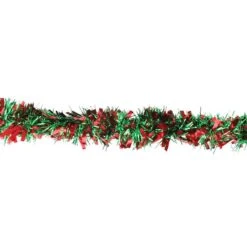Northlight 50ft. Christmas Shiny Red & Green Tinsel Garland
