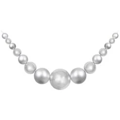 Northlight 6ft. Christmas Shatterproof Silver Ball Ornament Swag