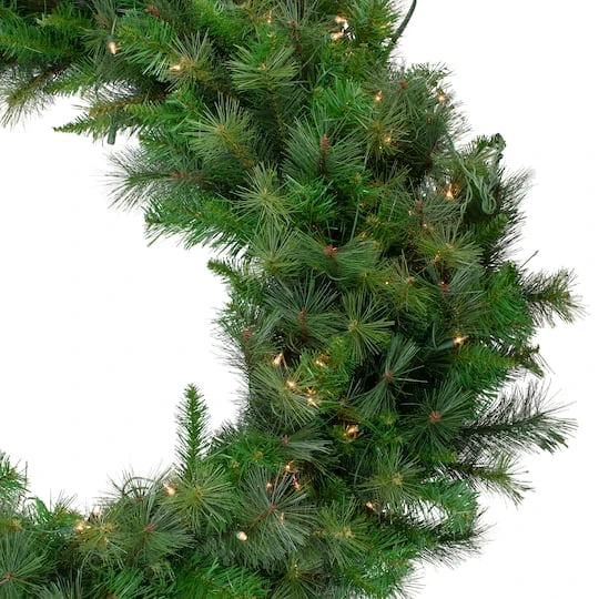 Northlight 60" Pre-Lit LED Artificial Christmas Canyon Pine Wreath 5 Northlight 60" Pre-Lit LED Artificial Christmas Canyon Pine Wreath - Image 3