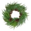 Northlight 26" Frosted Cedar & Pinecone Christmas Wreath