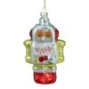 Northlight Silver & Green Robot Hanging Glass Christmas Ornament 1 Northlight Silver & Green Robot Hanging Glass Christmas Ornament -Northlight D756250S 1