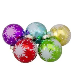 Northlight 9ct. 2" Glass Ball Ornaments 9 Northlight 9ct. 2" Glass Ball Ornaments -Northlight D756267S 2