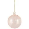 Northlight 3" Pink Iridescent Glass Ball Ornament