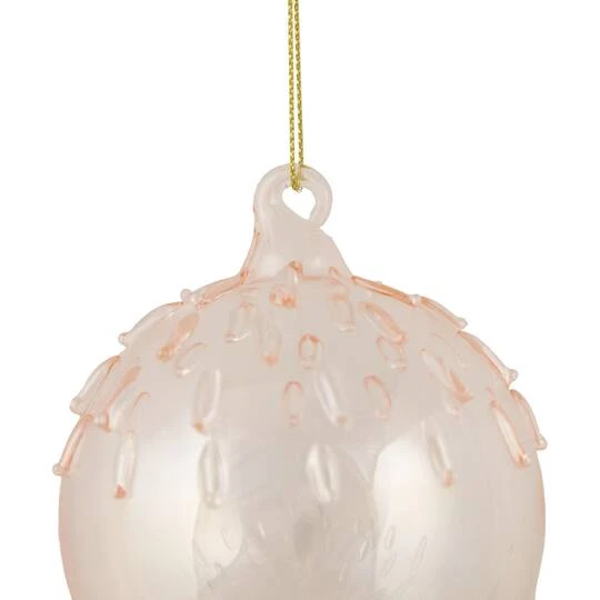 Northlight 3" Pink Iridescent Glass Ball Ornament 6 Northlight 3" Pink Iridescent Glass Ball Ornament - Image 4