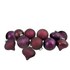 Northlight 12ct. Jewel Tone Glass Onion & Ball Ornaments