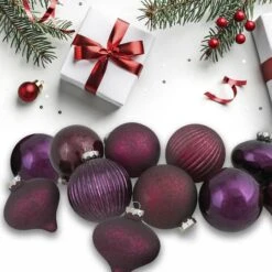 Northlight 12ct. Jewel Tone Glass Onion & Ball Ornaments 9 Northlight 12ct. Jewel Tone Glass Onion & Ball Ornaments -Northlight D756287S 3