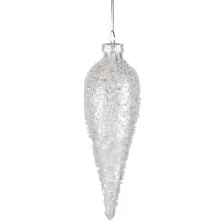 Northlight 6.25" Clear Glass Winter Icicle Ornament 7 Northlight 6.25" Clear Glass Winter Icicle Ornament -Northlight D756299S 1 1