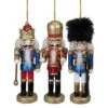 Northlight 3ct. 5.25" Glittery Nutcracker King Soldier And Drummer Ornaments -Northlight D756305S 1