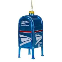Northlight 4.5" Shiny Blue Glittered Express Mail USPS Mailbox Glass Christmas Ornament 9 Northlight 4.5" Shiny Blue Glittered Express Mail USPS Mailbox Glass Christmas Ornament -Northlight D756307S 1 1