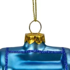 Northlight 4.5" Shiny Blue Glittered Express Mail USPS Mailbox Glass Christmas Ornament 13 Northlight 4.5" Shiny Blue Glittered Express Mail USPS Mailbox Glass Christmas Ornament -Northlight D756307S 5