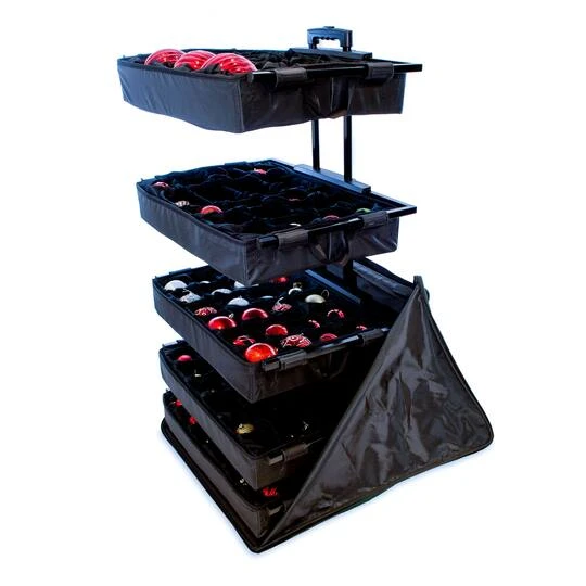 Northlight 5-Tray Telescopic Christmas Ornament Storage Bag 9 Northlight 5-Tray Telescopic Christmas Ornament Storage Bag - Image 7