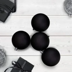 Northlight 32ct. 3.25" Matte Black Shatterproof Ball Ornaments 8 Northlight 32ct. 3.25" Matte Black Shatterproof Ball Ornaments -Northlight D756330S 2