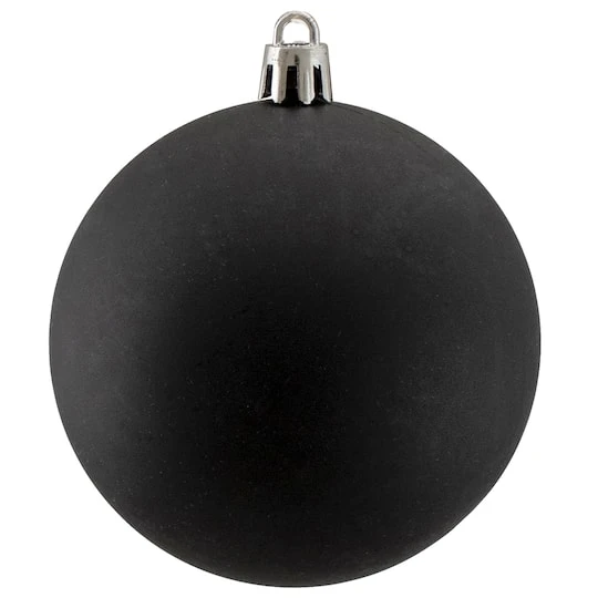 Northlight 32ct. 3.25" Matte Black Shatterproof Ball Ornaments 6 Northlight 32ct. 3.25" Matte Black Shatterproof Ball Ornaments - Image 4