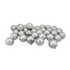 Northlight 32ct. 3.25" Shiny Silver Shatterproof Plastic Ball Ornaments -Northlight D756341S 1