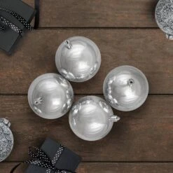 Northlight 32ct. 3.25" Shiny Silver Shatterproof Plastic Ball Ornaments -Northlight D756341S 2
