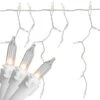 Northlight 50ct. White Window Curtain Mini Christmas Icicle Lights With White Wire 1 Northlight 50ct. White Window Curtain Mini Christmas Icicle Lights With White Wire -Northlight D756362S 1