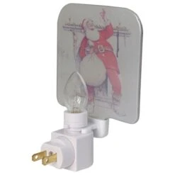 Northlight 6" Norman Rockwell Filling The Stocking Glass Christmas Night Light -Northlight D756407S 3