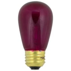 Northlight Transparent Incandescent S14 Replacement Christmas Bulbs, 25ct. Purple 9 Northlight Transparent Incandescent S14 Replacement Christmas Bulbs, 25ct. Purple -Northlight D756420S 2
