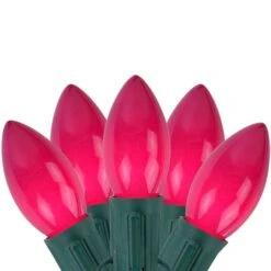 Northlight 25ct. Opaque C9 Christmas String Lights Fuchsia Pink -Northlight D756436S 1 1