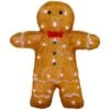 Northlight 16" LED Lighted Acrylic Gingerbread Man With Bow Tie Christmas Decoration 1 Northlight 16" LED Lighted Acrylic Gingerbread Man With Bow Tie Christmas Decoration -Northlight D756618S 1