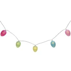 Northlight 10ct. Multicolor Glitter Easter Egg LED String Lights With Clear Wire 12 Northlight 10ct. Multicolor Glitter Easter Egg LED String Lights With Clear Wire -Northlight D761576S 4