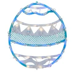 Northlight 17" LED Blue Easter Egg Spring Window Silhouette Decoration -Northlight D761577S 2
