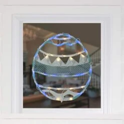 Northlight 17" LED Blue Easter Egg Spring Window Silhouette Decoration -Northlight D761577S 3