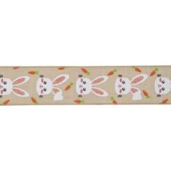 Northlight 2.5" X 10yd. Spring Easter Bunny Wired Craft Ribbon