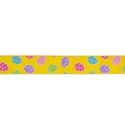 Northlight 2.5" X 10yd. Yellow Easter Egg Design Wired Spring Craft Ribbon