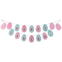 Northlight 70" Pastel Patterned Happy Easter Hanging Banner