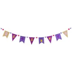 Northlight 80" Multicolor Easter Embroidered Hanging Wall Banner
