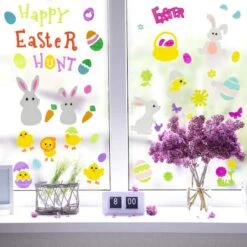 Northlight Double Sided Easter Gel Window Clings, 6ct. 11 Northlight Double Sided Easter Gel Window Clings, 6ct. -Northlight D761745S 2