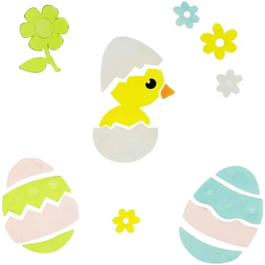 Northlight Double Sided Easter Gel Window Clings, 6ct. 7 Northlight Double Sided Easter Gel Window Clings, 6ct. - Image 5