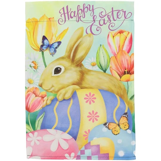 Northlight Springtime Colors Happy Easter Bunny & Eggs Garden Flag 4 Northlight Springtime Colors Happy Easter Bunny & Eggs Garden Flag - Image 2