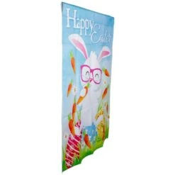 Northlight Colorful Happy Easter Bunny With Carrots House Flag 9 Northlight Colorful Happy Easter Bunny With Carrots House Flag -Northlight D761771S 4