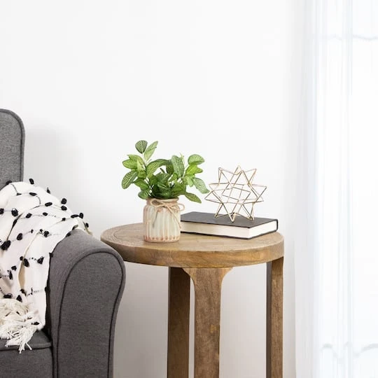 Northlight 8" Reticulated Spring Foliage In Ceramic Pot 5 Northlight 8" Reticulated Spring Foliage In Ceramic Pot - Image 3