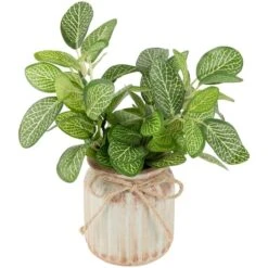 Northlight 8" Reticulated Spring Foliage In Ceramic Pot 11 Northlight 8" Reticulated Spring Foliage In Ceramic Pot -Northlight D761779S 3