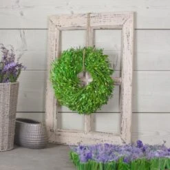 Northlight 10" Green Foliage Artificial Spring Wreath -Northlight D761791S 2