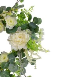 Northlight 20" Peony, Rose & Mixed Foliage Artificial Spring Wreath -Northlight D761795S 3